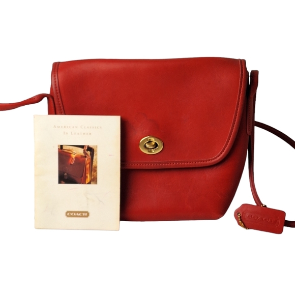 バッグ Vintage Coach Shoulder Bag 9919 Red Vintage Coach Quincey Bag - Red - 9919 | eBay